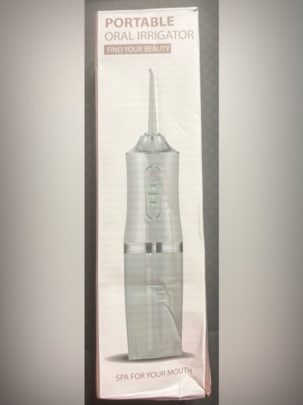 White Portable Oral Irrigator Water Flosser - 3 Mode